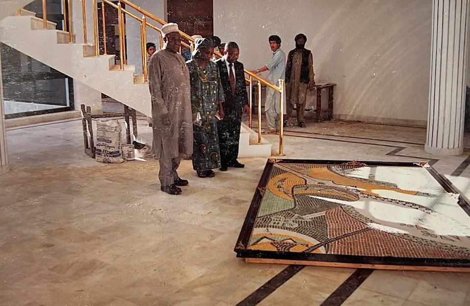 Mosaic artwork by Kaltume Gana