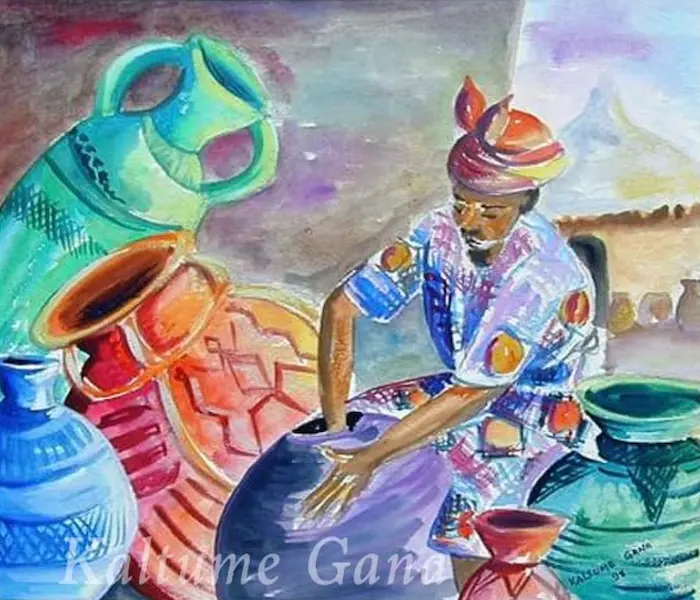 Painting artwork by Kaltume Gana