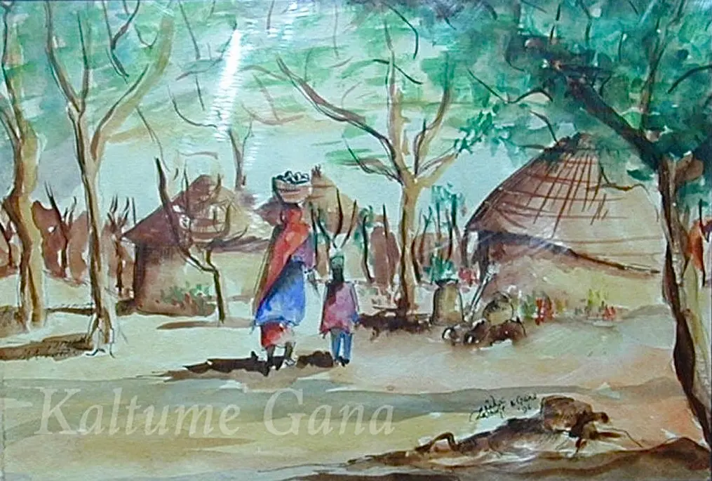 Painting artwork by Kaltume Gana