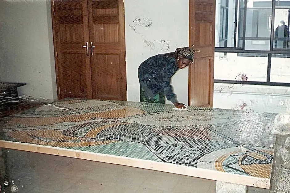 Mosaic artwork by Kaltume Gana