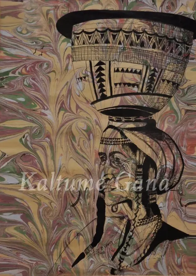Painting artwork by Kaltume Gana