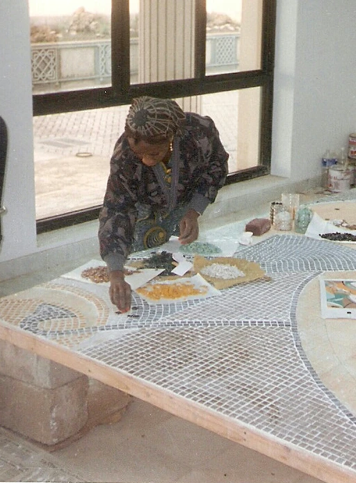 Mosaic artwork by Kaltume Gana
