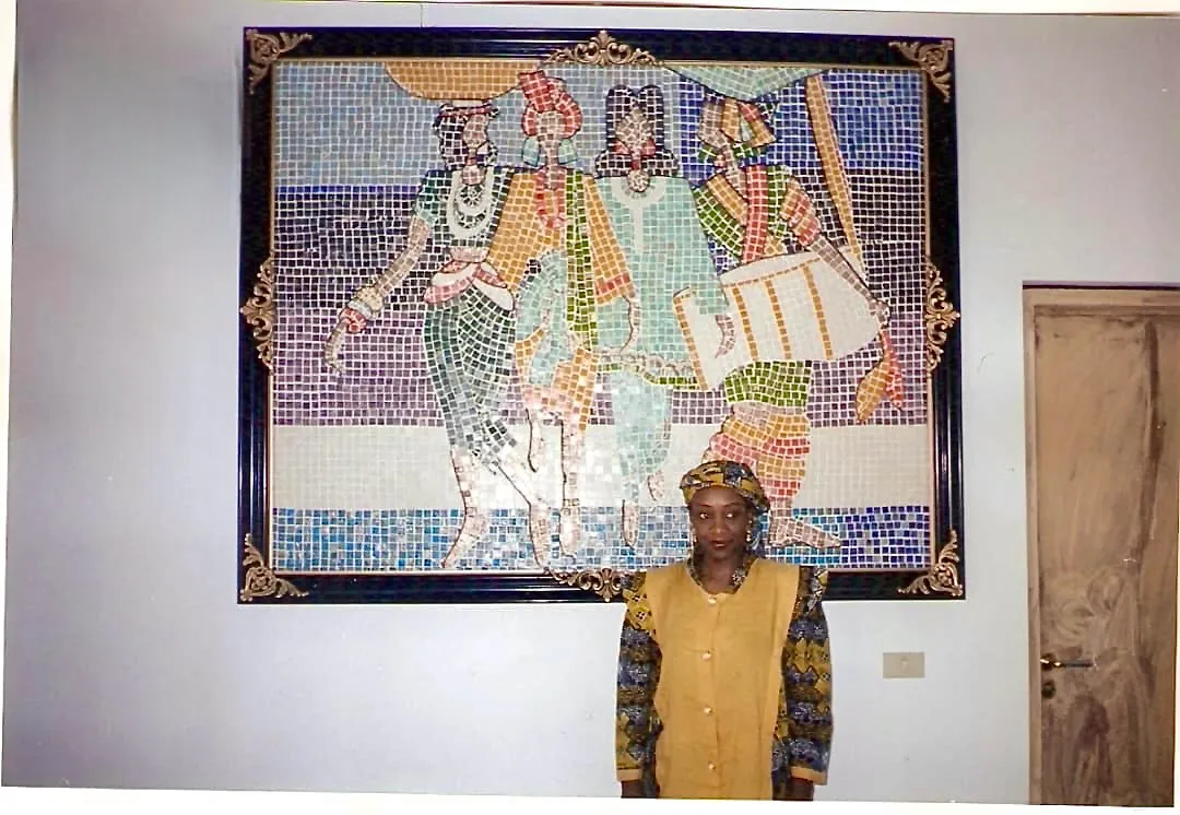 Mosaic artwork by Kaltume Gana